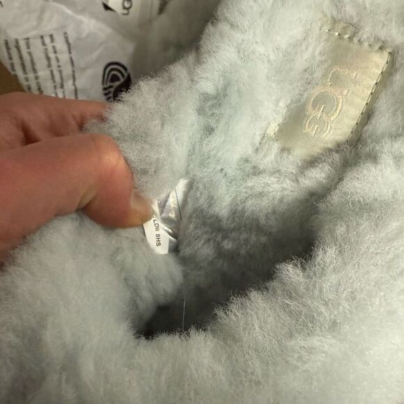 New Ugg Disquette Goose Platform Shearling Slippers 7 - Picture 6 of 7